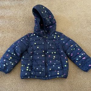 Gap Toddler girl puffer coat jacket